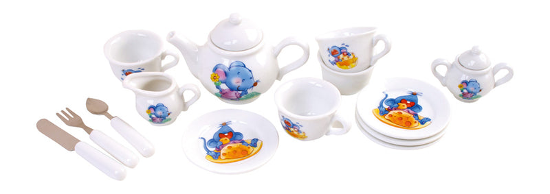 Small Foot - Houten Picknickmand met Servies Romantisch, 30dlg.