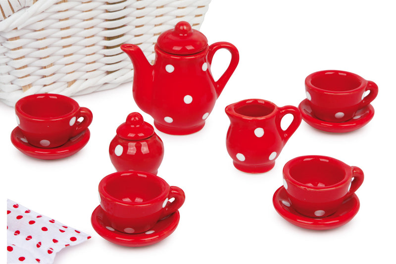 Small Foot - Houten Picknickmand Tina met Servies, 19dlg.