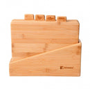 Bergner Index Snijplankenset - met houder - 4 Snijplanken - Bamboe
