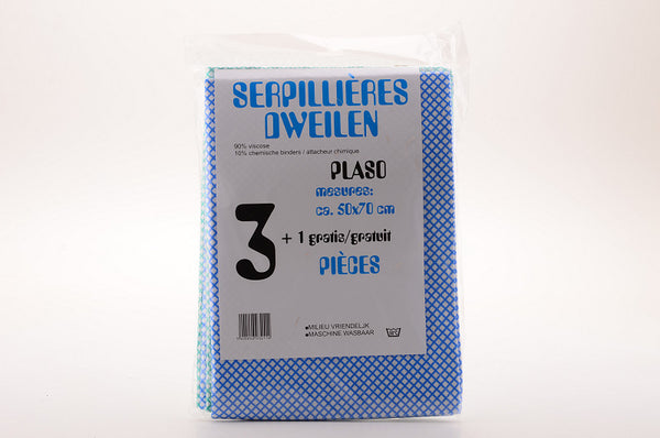 Dweilen 50x70cm set 3+1