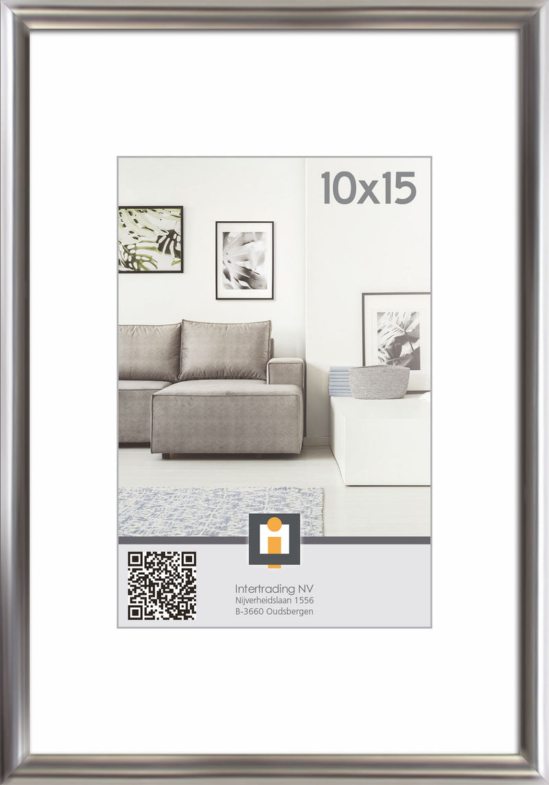 Fotolijst Kiel 10x15cm - Zilver