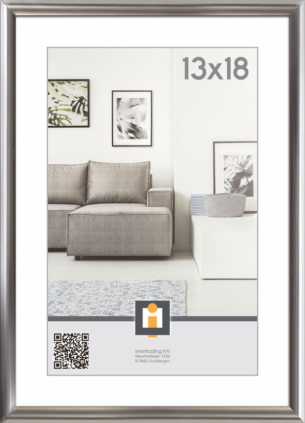Fotolijst Kiel 13x18cm - Zilver