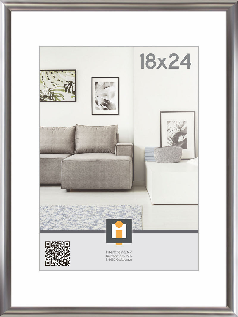 Fotolijst Kiel 18x24cm - Zilver