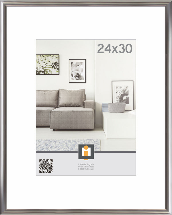 Fotolijst Kiel 24x30cm - Zilver