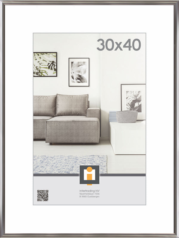 Fotolijst Kiel 30x40cm - Zilver