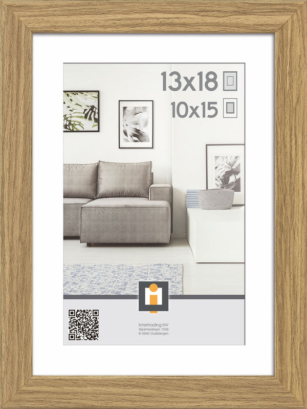 Fotolijst Goteborg 13x18cm - Vintage Eiken