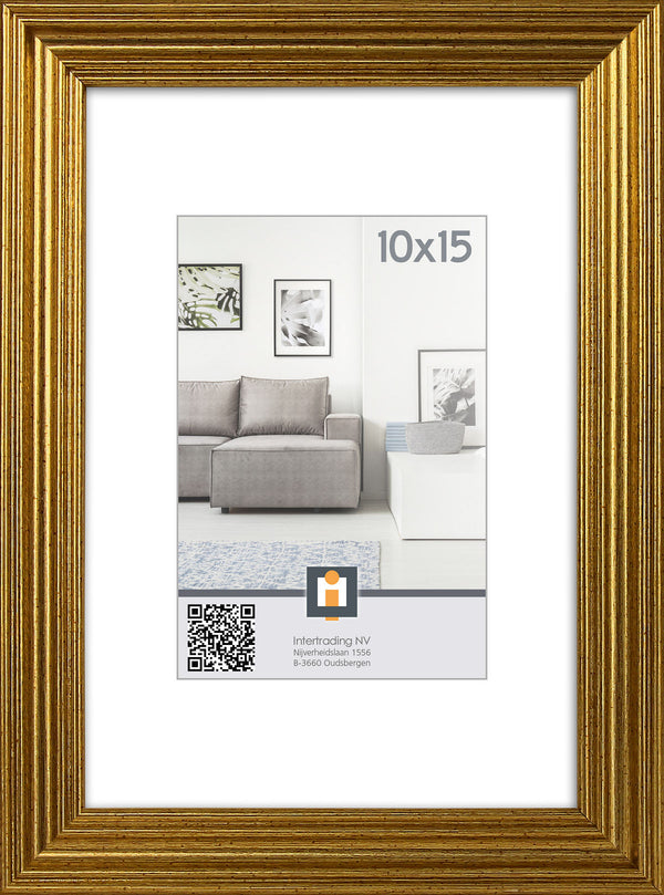Fotolijst Salerno 10x15cm - Goud