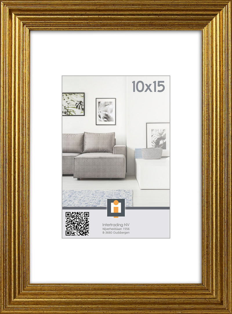 Fotolijst Salerno 10x15cm - Goud