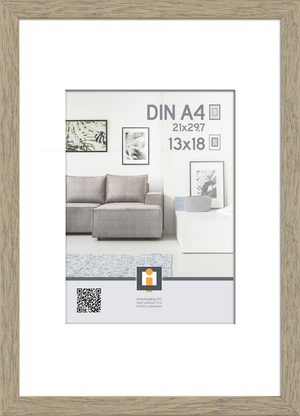 Fotolijst Madrid 21x30cm Plexiglas - Vintage Eik