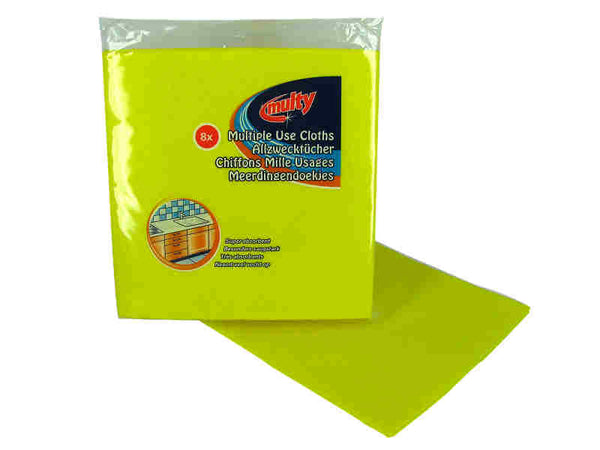Multy viscose huishouddoekjes 8 stuks geel