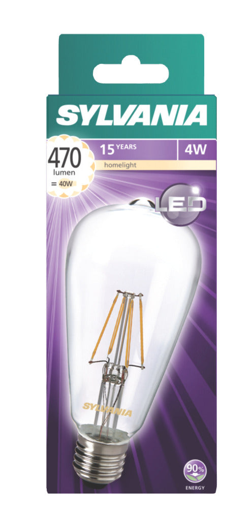 Sylvania SYL-0027175 Led Retro Filament Lamp E27 St64 5 W 470 Lm 2700 K