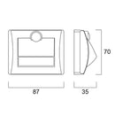 Sylvania Stair Sense 4000k Ip54 Battery Operated
