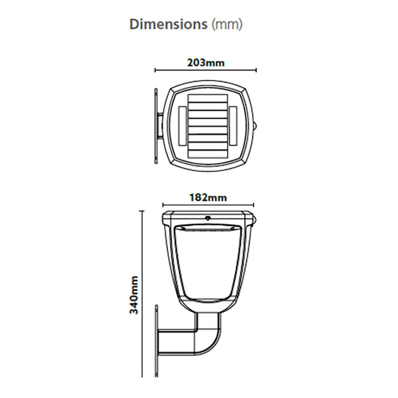Sylvania 0054040 Gizmo Solar Wall Light Lantern