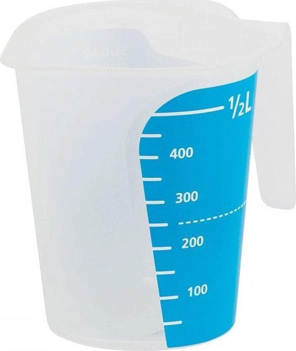 DBP Maatbeker 500 ml Blauw/Wit