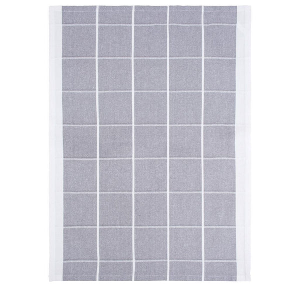 Grijs-Geruite Theedoek 50x70 cm 12 Stuks