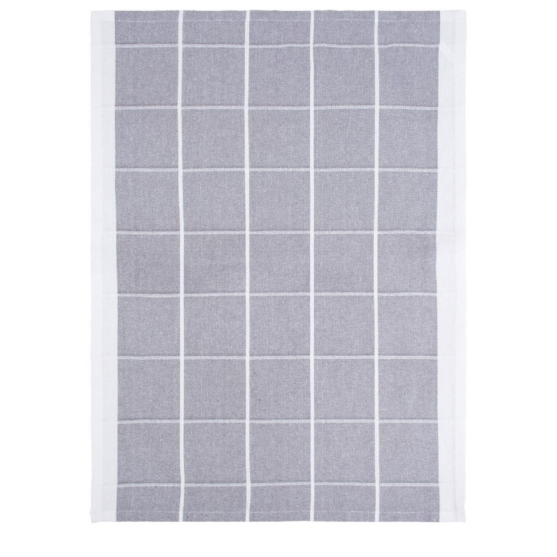 Grijs-Geruite Theedoek 50x70 cm 12 Stuks