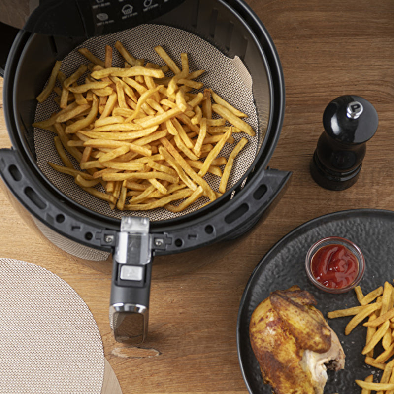 NoStik Bak- AND  beschermfolie voor Air Fryer 23.5-25.5cm