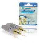 HQ HQS-SJC006/B Stereoconnector 3.5 Mm Male Zilver