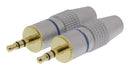 HQ HQS-SJC006/B Stereoconnector 3.5 Mm Male Zilver