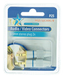 HQ HQS-SJC006/B Stereoconnector 3.5 Mm Male Zilver