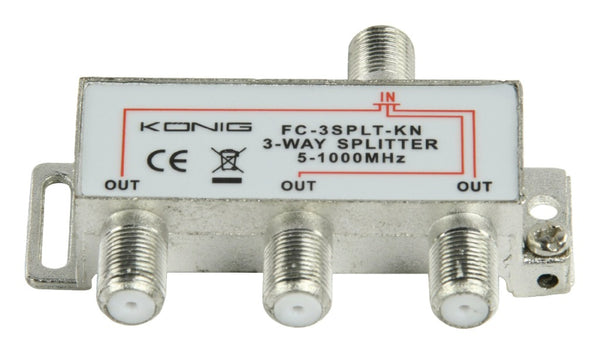 K&ouml;nig FC-3SPLT-KN 3-weg Tv F-splitter