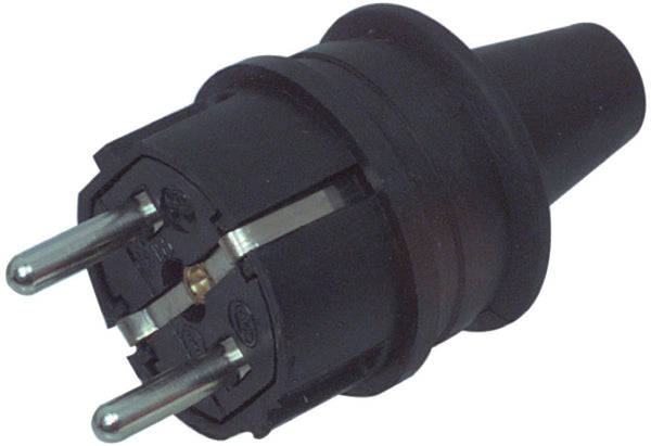 Kopp El-st302 Rubberen Randaarde Stekker Zwart