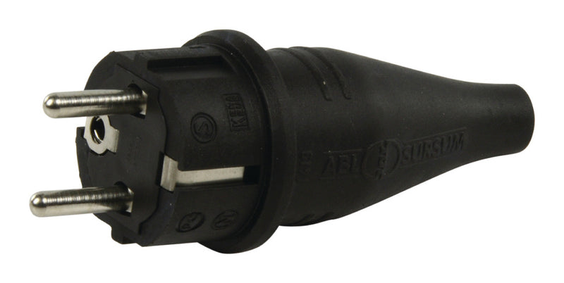 Kopp El-st302 Rubberen Randaarde Stekker Zwart