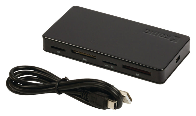 K&ouml;nig CSU2ACR200BL Alles-in-1 Geheugenkaartlezer Usb 2.0