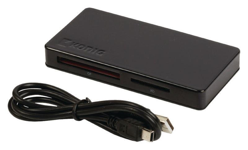 K&ouml;nig CSU2ACR200BL Alles-in-1 Geheugenkaartlezer Usb 2.0