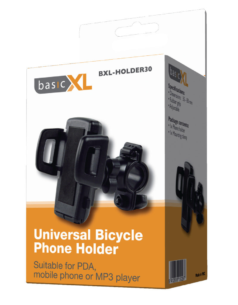 Basicxl Bxl-holder30 Universele Telefoonhouder voor Fiets
