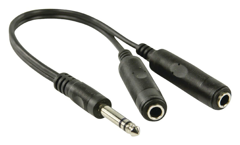 Valueline Vlap23110b0.20 6.35 mm To 2x 6.35 mm Stereo  Splitter Cable 0.2 M