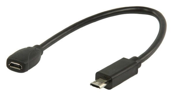 Valueline Vlmp60900b0.20 Mhl-adapterkabel Usb 11-pins Micro B Mannelijk - Usb 5-pins Micro B Vrouwe