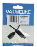Valueline Vlmp60900b0.20 Mhl-adapterkabel Usb 11-pins Micro B Mannelijk - Usb 5-pins Micro B Vrouwe