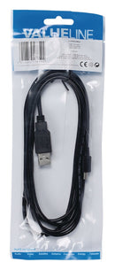 Valueline Vlcp60220b20 Usb 2.0 Usb A Male - Usb Mitsumi 4-pin Male Kabel 2,00 M Zwart