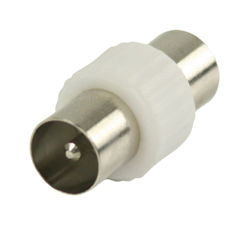 Valueline VLSB40940W Coax Koppeling Coax Mannelijk - Coax Mannelijk Wit