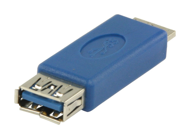 Valueline VLCB61901L Usb 3.0 Usb Micro B Mannelijk - Usb A Vrouwelijk Adapter Blauw