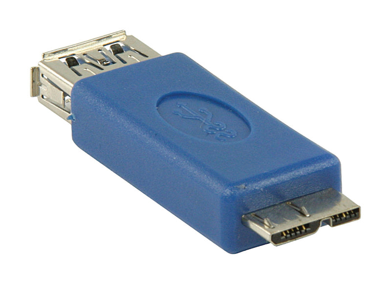 Valueline VLCB61901L Usb 3.0 Usb Micro B Mannelijk - Usb A Vrouwelijk Adapter Blauw