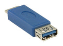 Valueline VLCB61901L Usb 3.0 Usb Micro B Mannelijk - Usb A Vrouwelijk Adapter Blauw