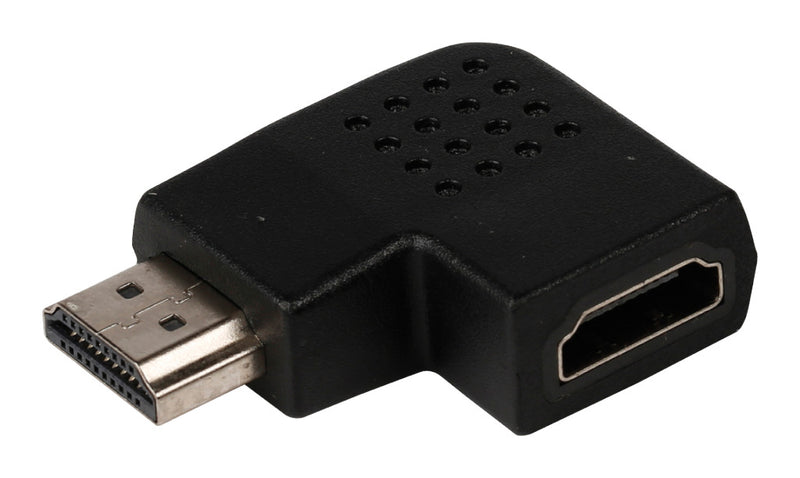 Valueline Vlvb34903b Hdmi-adapter Hdmi-connector Links Gehoekt - Hdmi Input Zwart