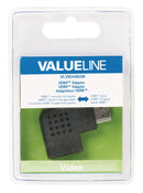 Valueline Vlvb34903b Hdmi-adapter Hdmi-connector Links Gehoekt - Hdmi Input Zwart