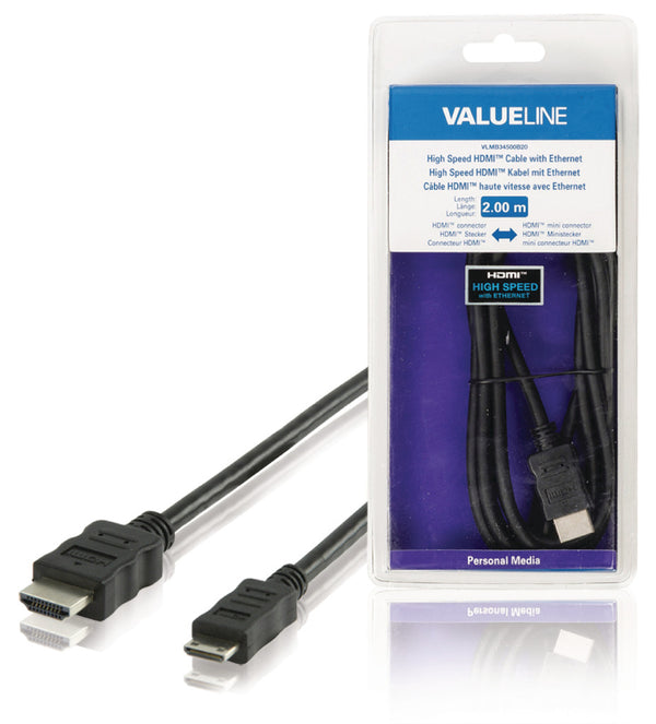 Valueline Vlmb34500b20 High Speed Hdmi?-kabel met Ethernet Hdmi?-connector - Hdmi? Mini-connector 2