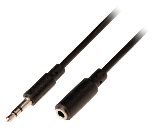 Valueline VLAP22050B20 Jack Stereo Audio Verlengkabel 3,5 mm Mannelijk - 3,5 mm Vrouwelijk 2,00 M Z