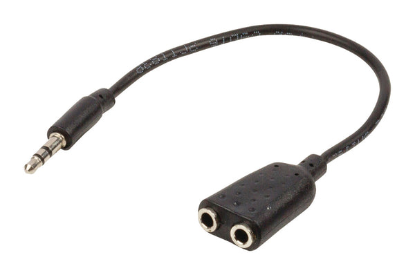 Valueline VLAP22100B02 Jack Stereo Audio Verdeelkabel 3,5 mm Mannelijk - 2x 3,5 mm Vrouwelijk 0,20