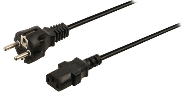 Valueline VLEP10030B50 Stroomkabel Schuko Recht Mannelijk - Iec-320-c13 5,00 M Zwart