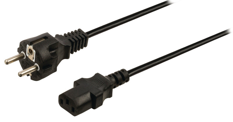 Valueline VLEP10030B50 Stroomkabel Schuko Recht Mannelijk - Iec-320-c13 5,00 M Zwart