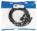 Valueline VLEP10030B50 Stroomkabel Schuko Recht Mannelijk - Iec-320-c13 5,00 M Zwart