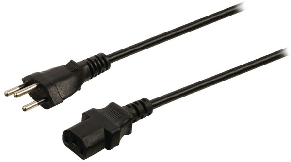 Valueline VLEP11200B100 Stroomkabel Zwitserse Plug Mannelijk - Iec-320-c13 10,0 M Zwart