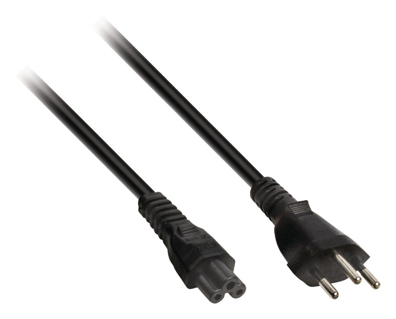Valueline VLEP11220B50 Stroomkabel Zwitserse Plug Mannelijk - Iec-320-c5 5,00 M Zwart