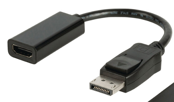 Valueline VLCP37150B02 Displayport Kabel Displayport Male - Hdmi Female 0.20 M Zwart