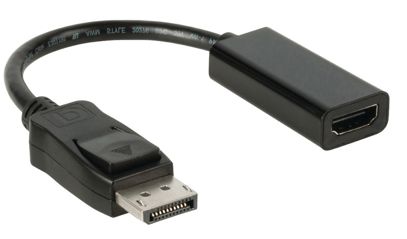 Valueline VLCP37150B02 Displayport Kabel Displayport Male - Hdmi Female 0.20 M Zwart